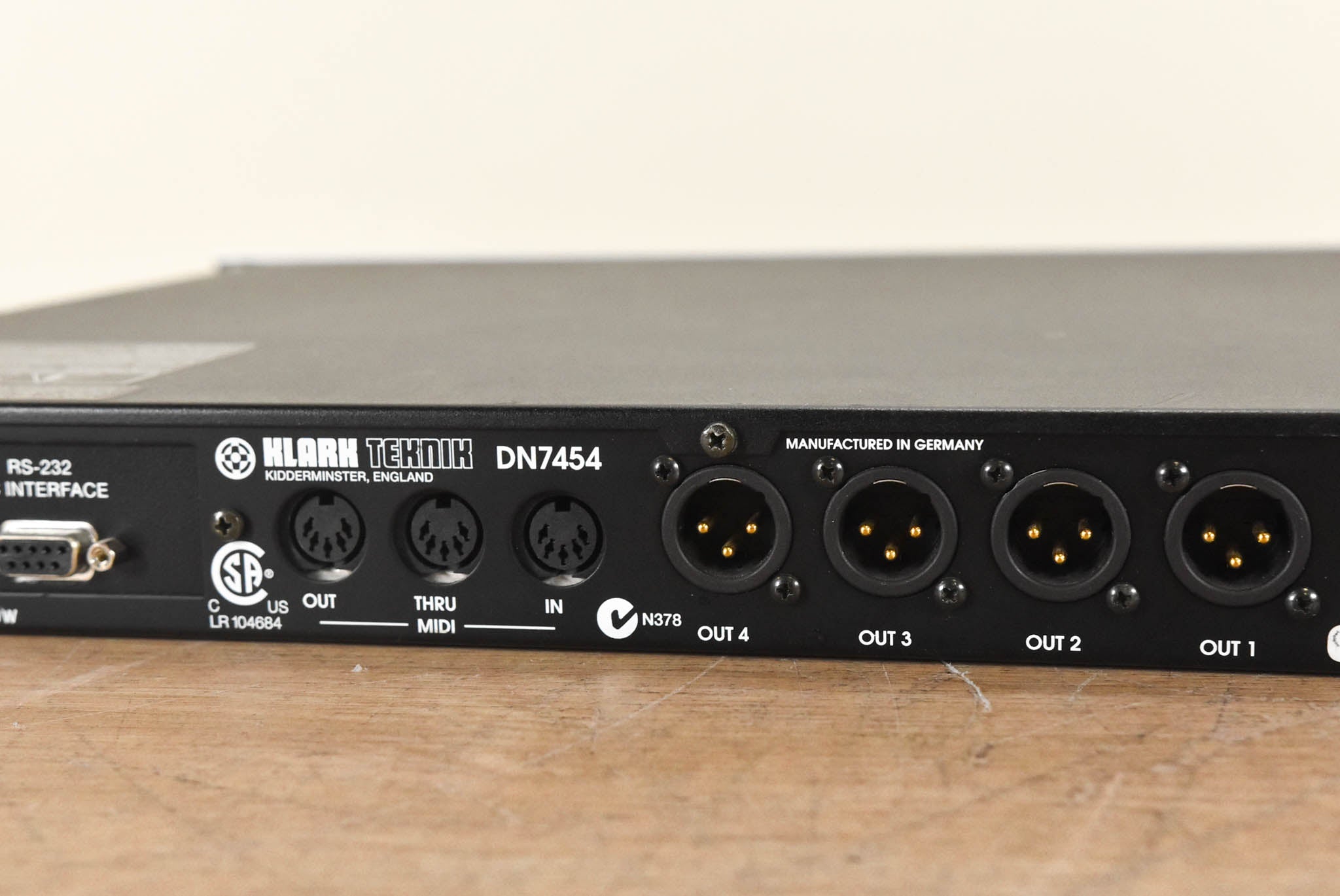 Klark - Teknik DN7454 Professional Audio Delay Unit with 2 - Input and 4 - Output, Featuring EQ and Dynamics Control