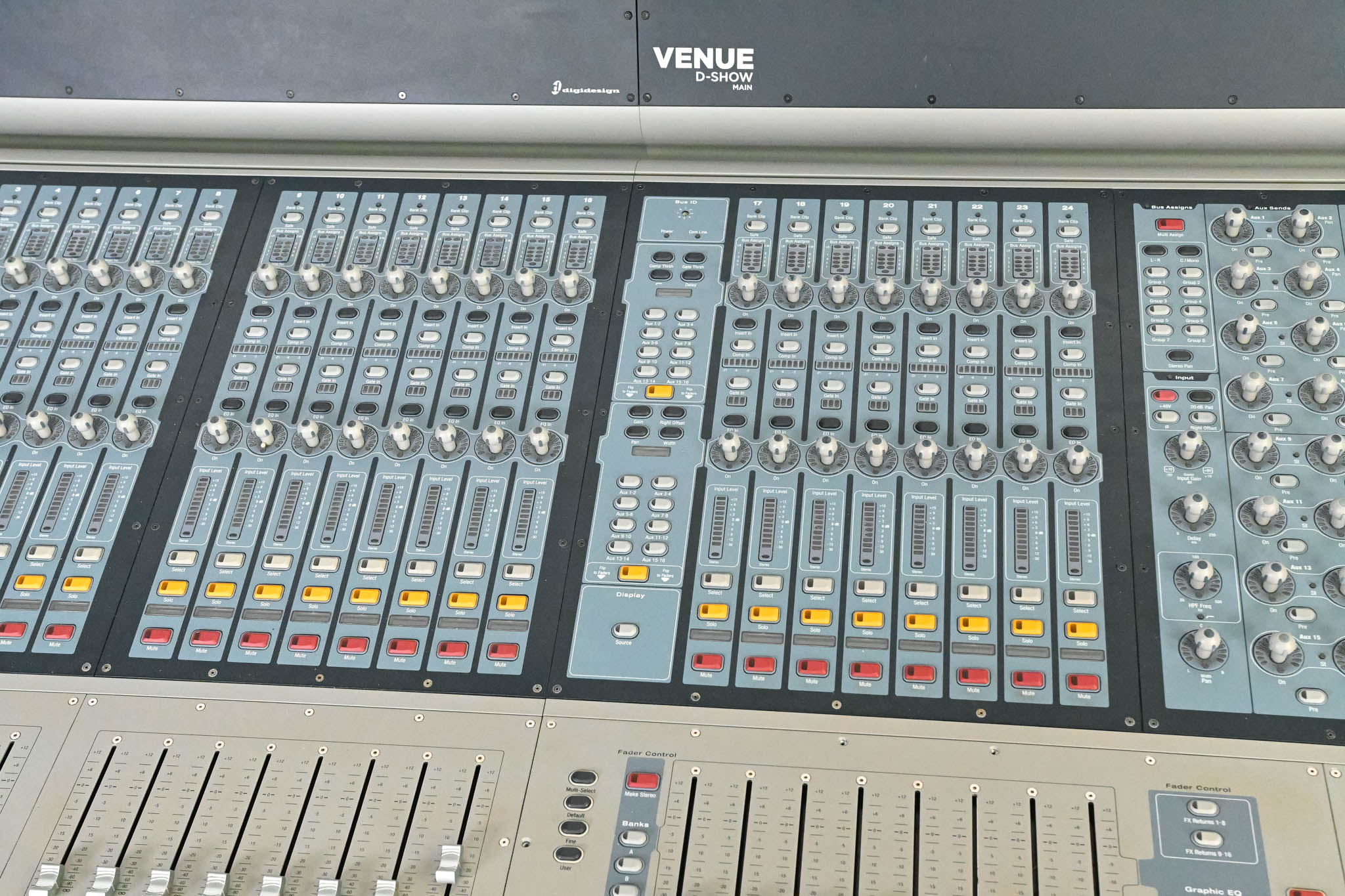 Digidesign Digital Venue D-Show Console Surface along with Sidecar Unit